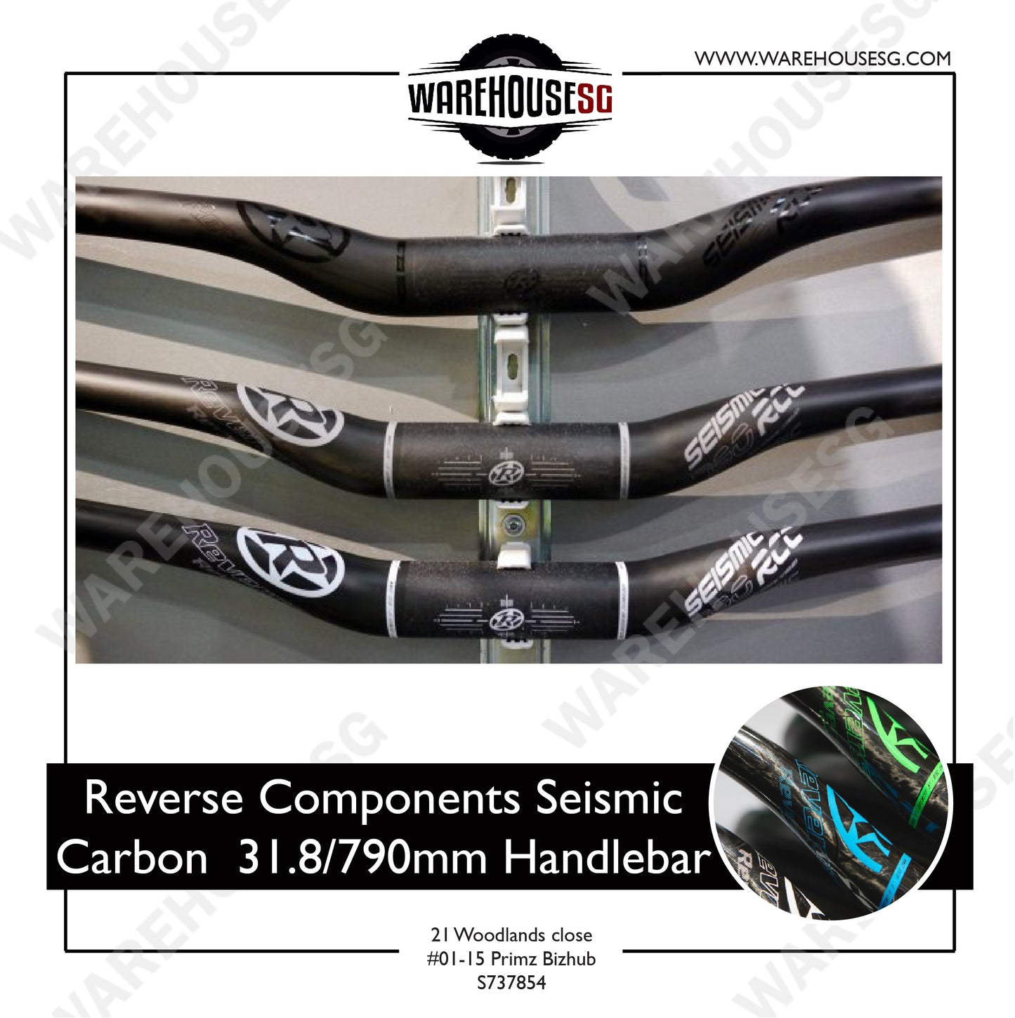 Reverse Components Seismic Carbon 31.8/790mm Handlebar