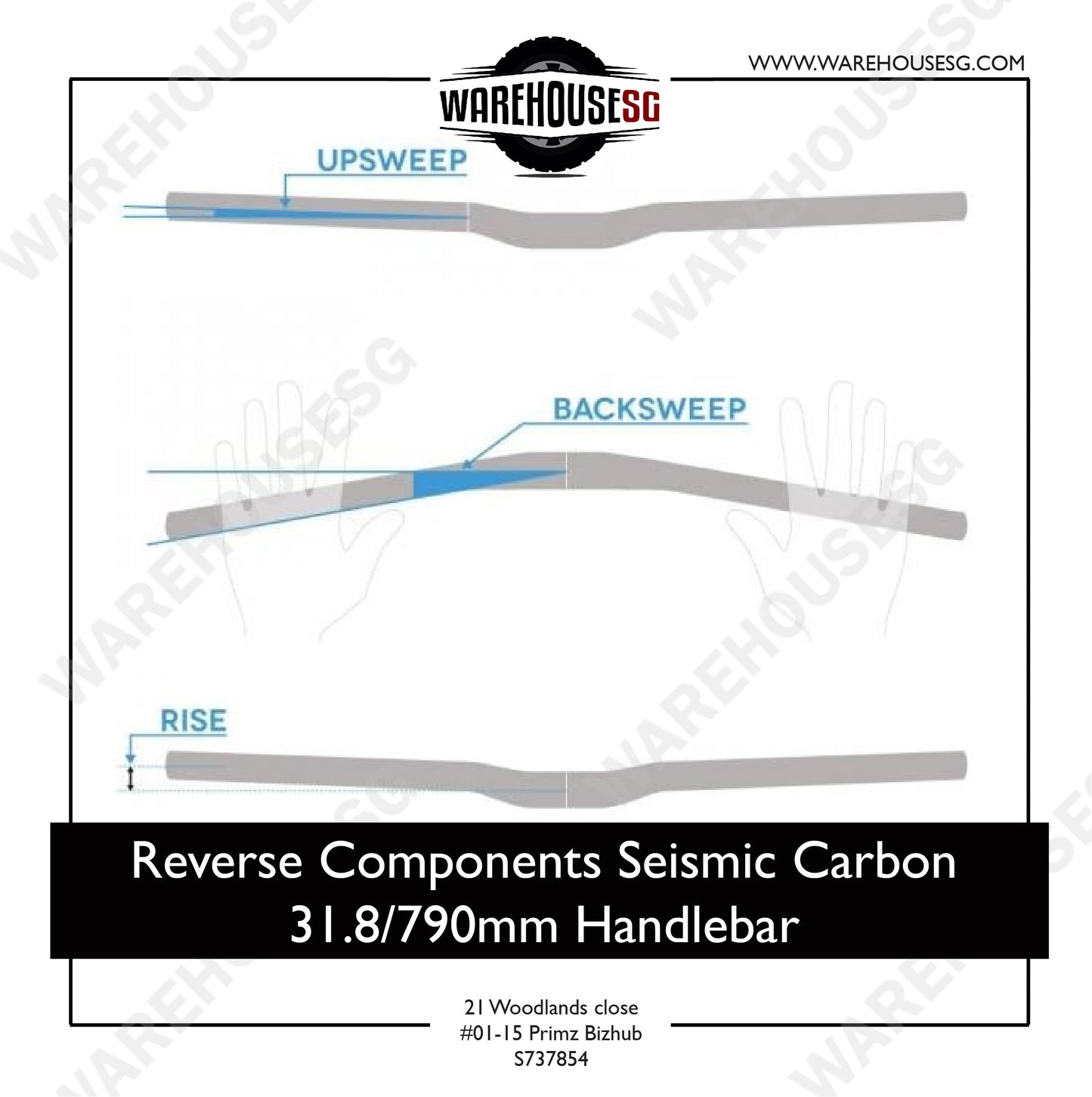 Reverse Components Seismic Carbon 31.8/790mm Handlebar