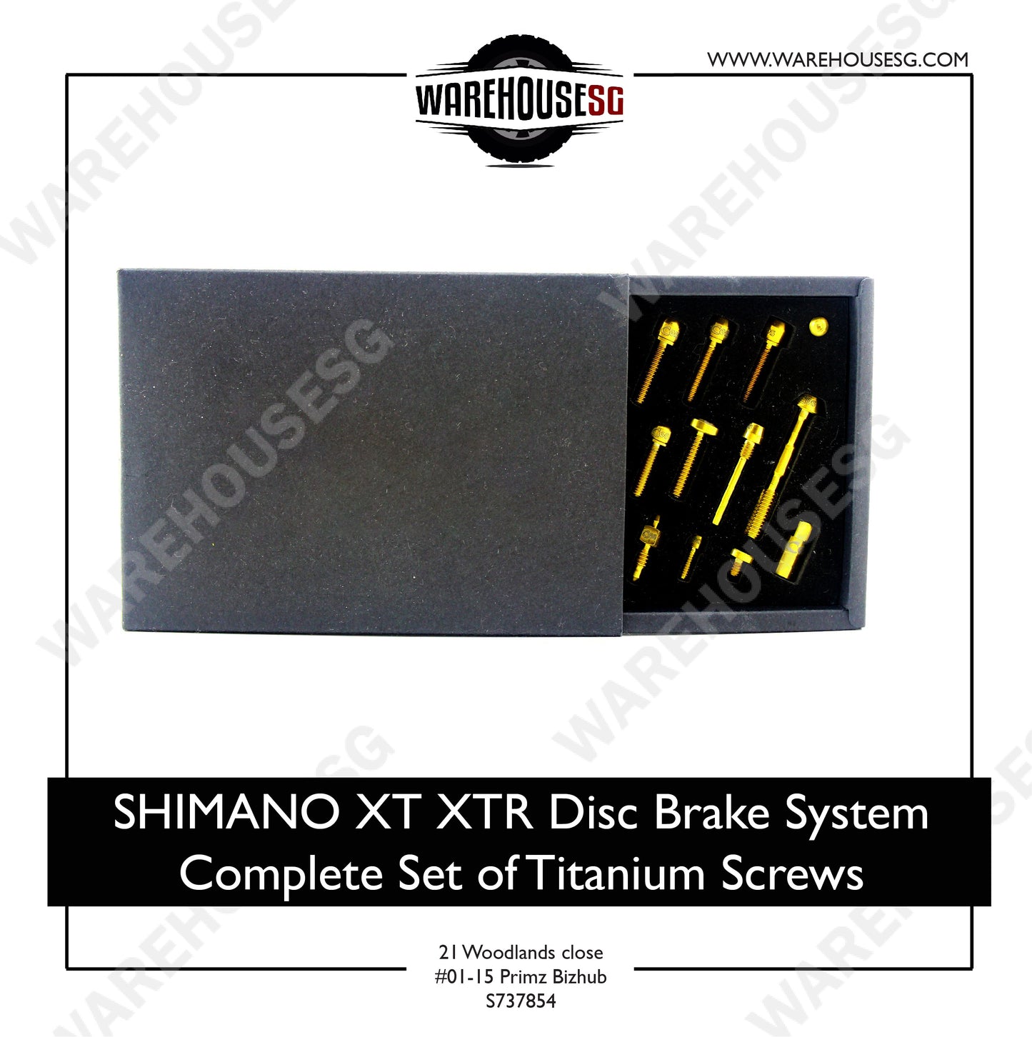 SHIMANO XT XTR Disc Brake System Complete Set of Titanium Screws