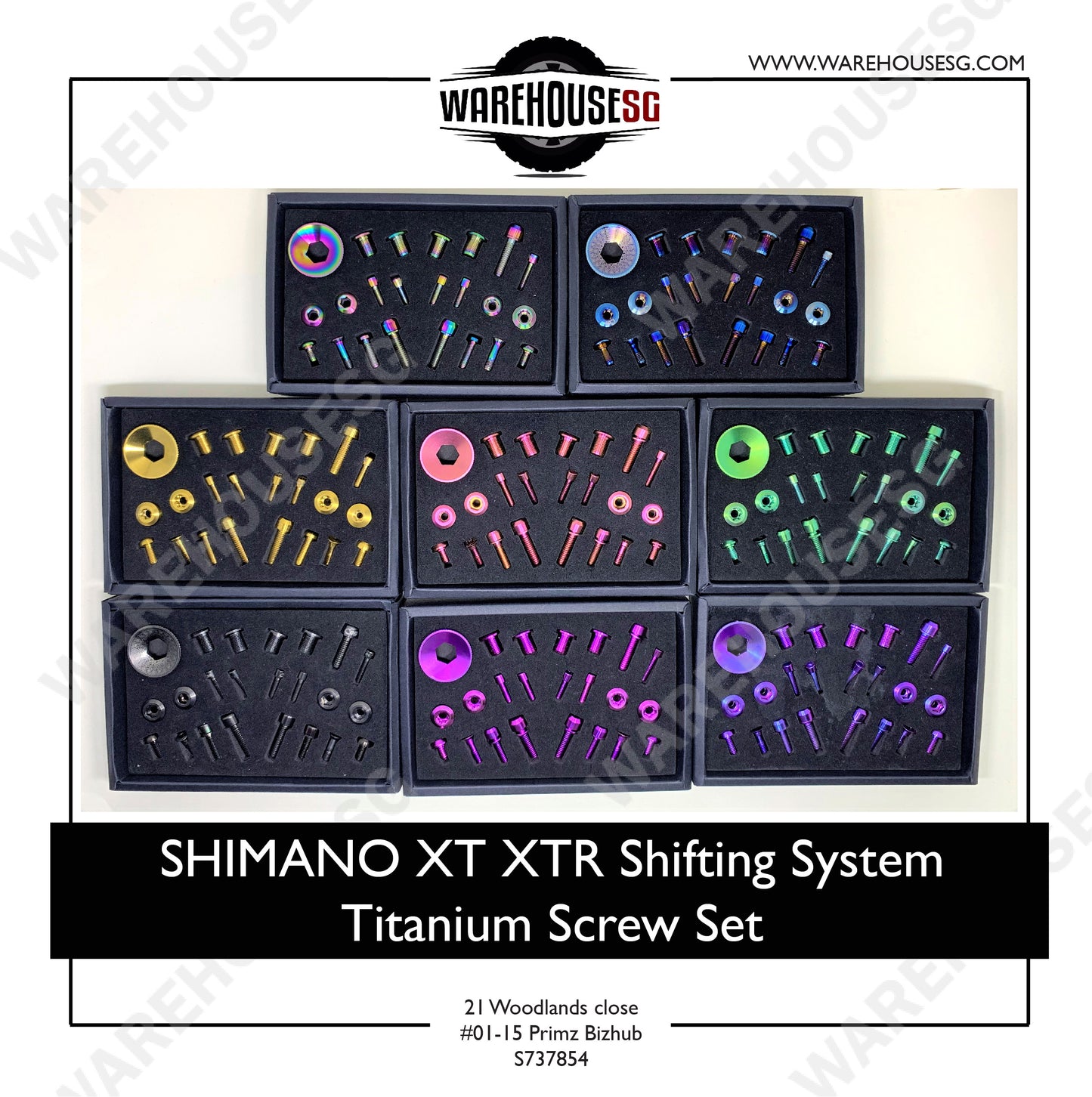 SHIMANO XT/ XTR Shifting System Titanium Screw Set
