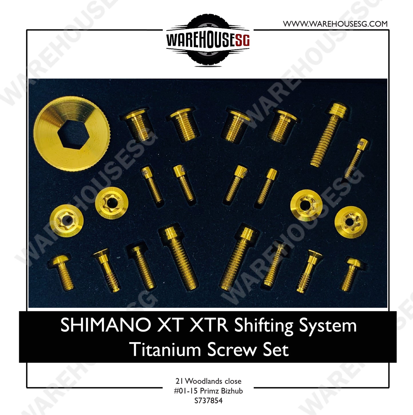 SHIMANO XT/ XTR Shifting System Titanium Screw Set