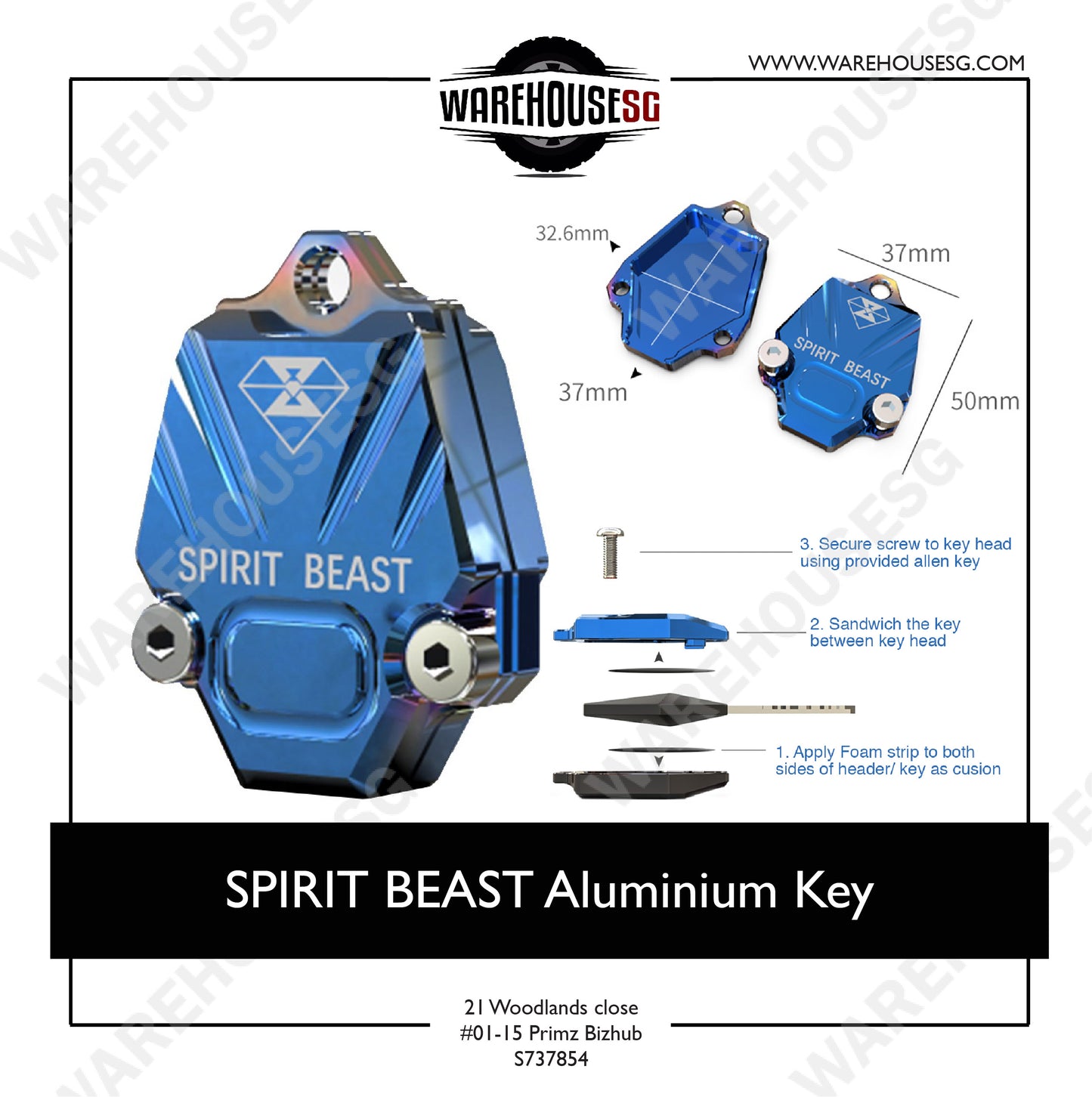 SPIRIT BEAST L5 Aluminium Key
