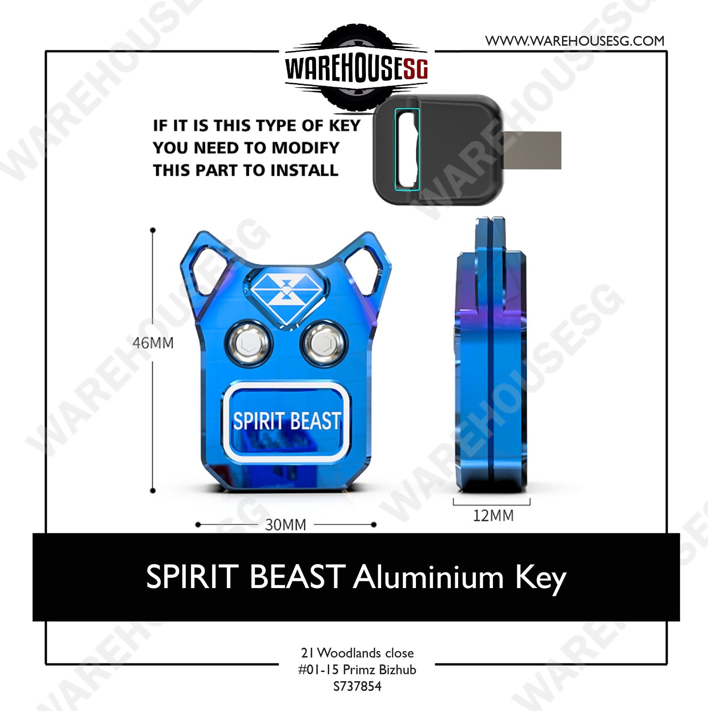SPIRIT BEAST L5 Aluminium Key
