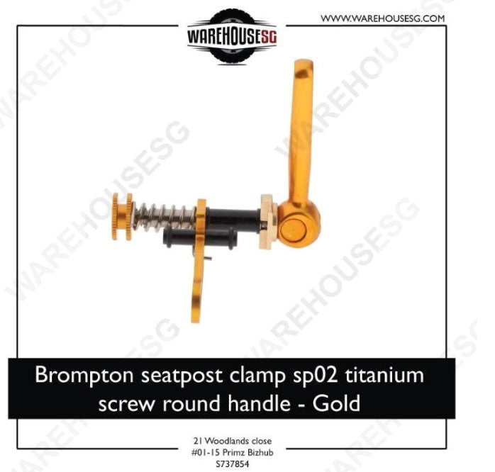 brompton seatpost clamp sp02 titanium screw round handle