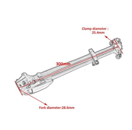 Folding Bike Adjust Stem 1-1/8" 6061 Aluminum Bicycle Handlebar Stem Foldable Bicycle Telescoping Stems