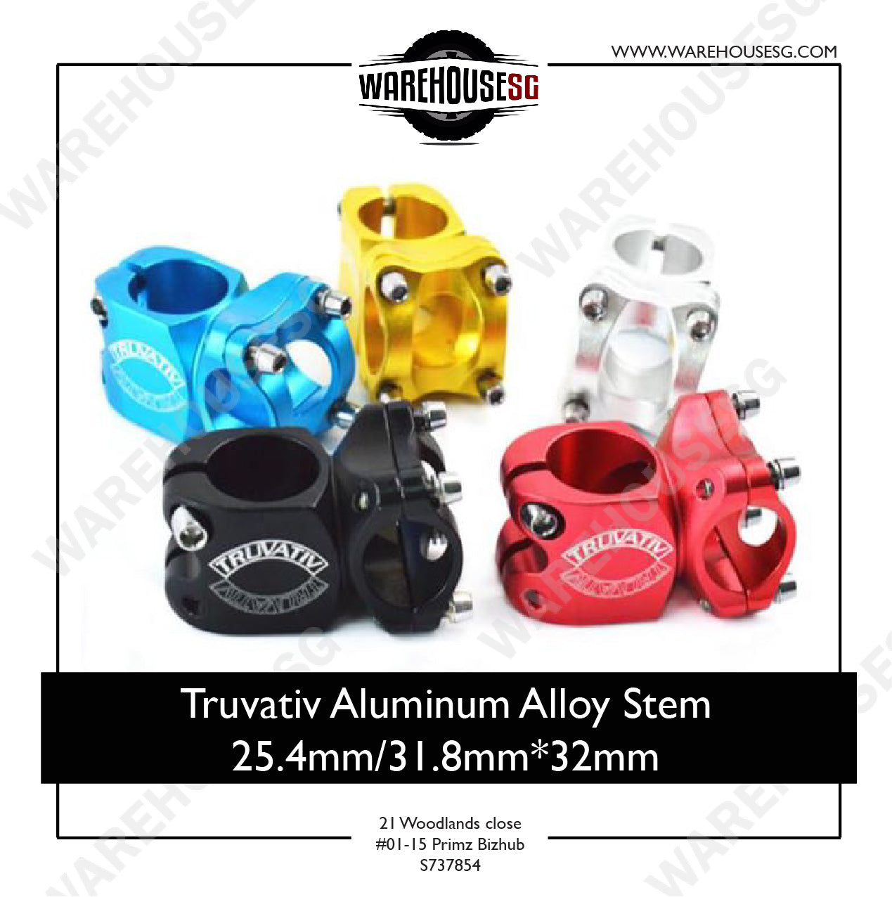 Truvativ Aluminum Alloy Stem 25.4mm/31.8mm*32mm