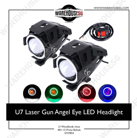 U7 Laser Gun Angel Eye LED Headlight