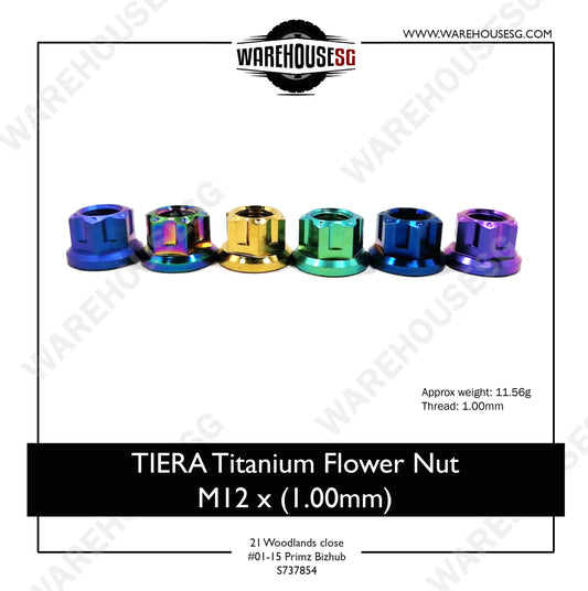 TIERA Titanium Flower Nut M12 x (1.00mm)