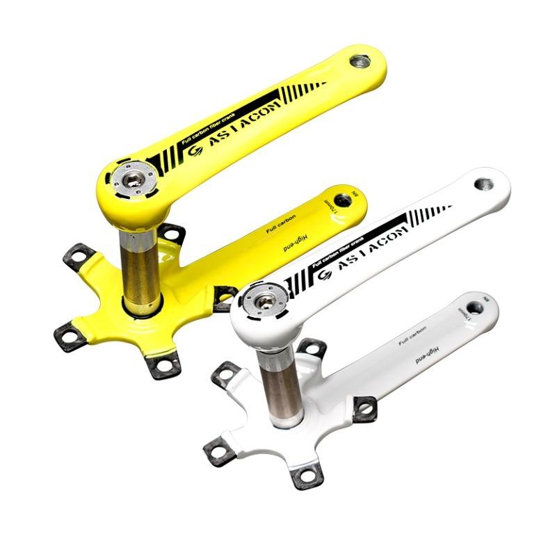ASIACOM Bike Carbon Crank 175 MM 130BCD Road Bicycle Crank