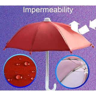 Small umbrella for phone Bicycle Phone Holder Mini Sunshade Umbrella