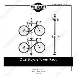 Dual Bicycle Tower Rack