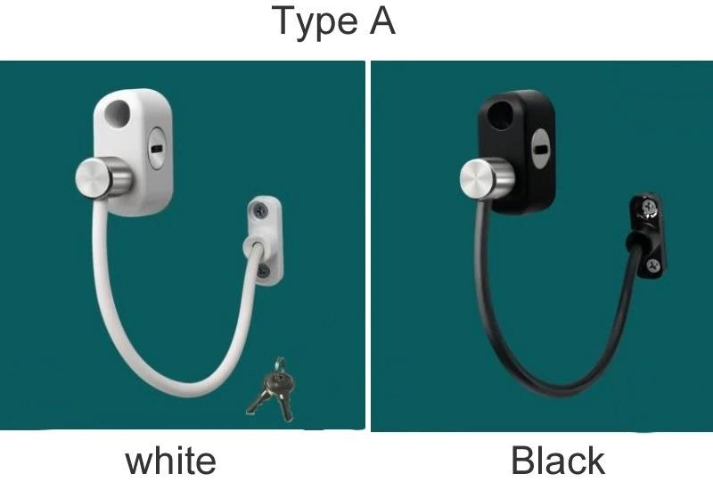 Child Safety Window Lock Door Security Cable Lock Windows & Door Restrict