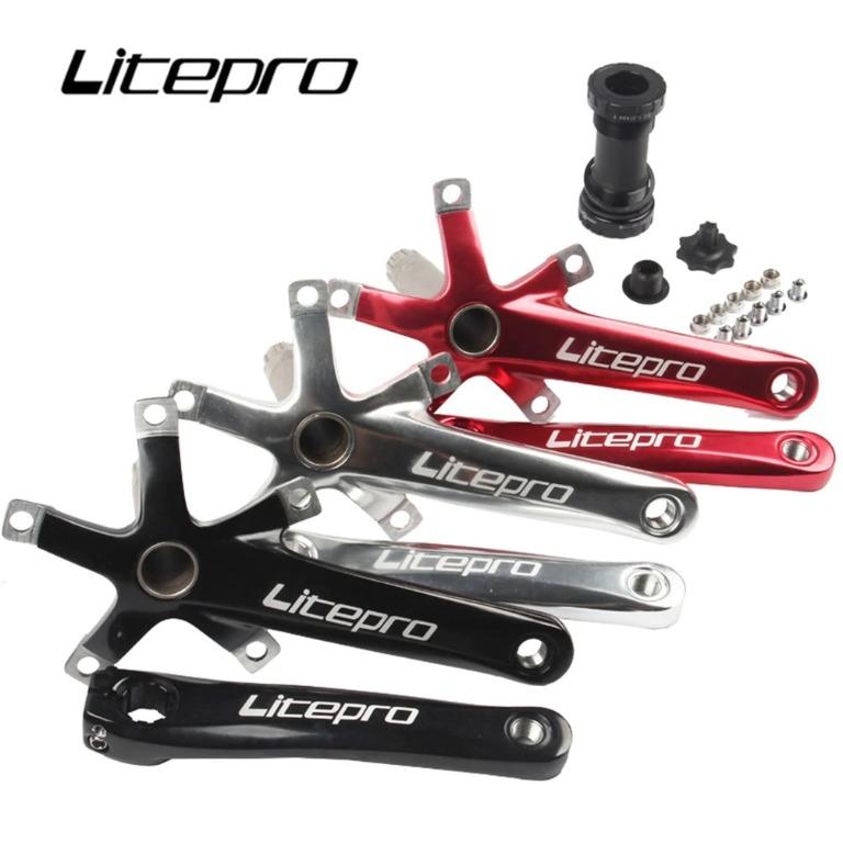 Litepro 170MM Hollow Integrally Crankset with Bottom Bracket Crank Set