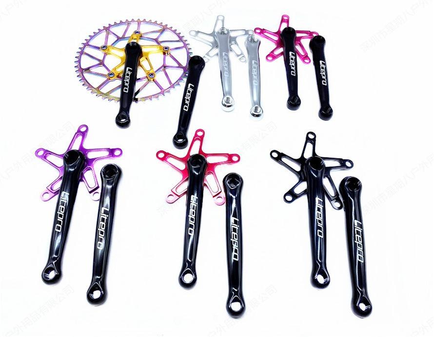 LITEPRO Light weight Fan Shape Square Crank Set 130BCD