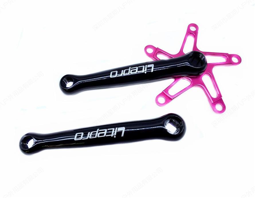 LITEPRO Light weight Fan Shape Square Crank Set 130BCD