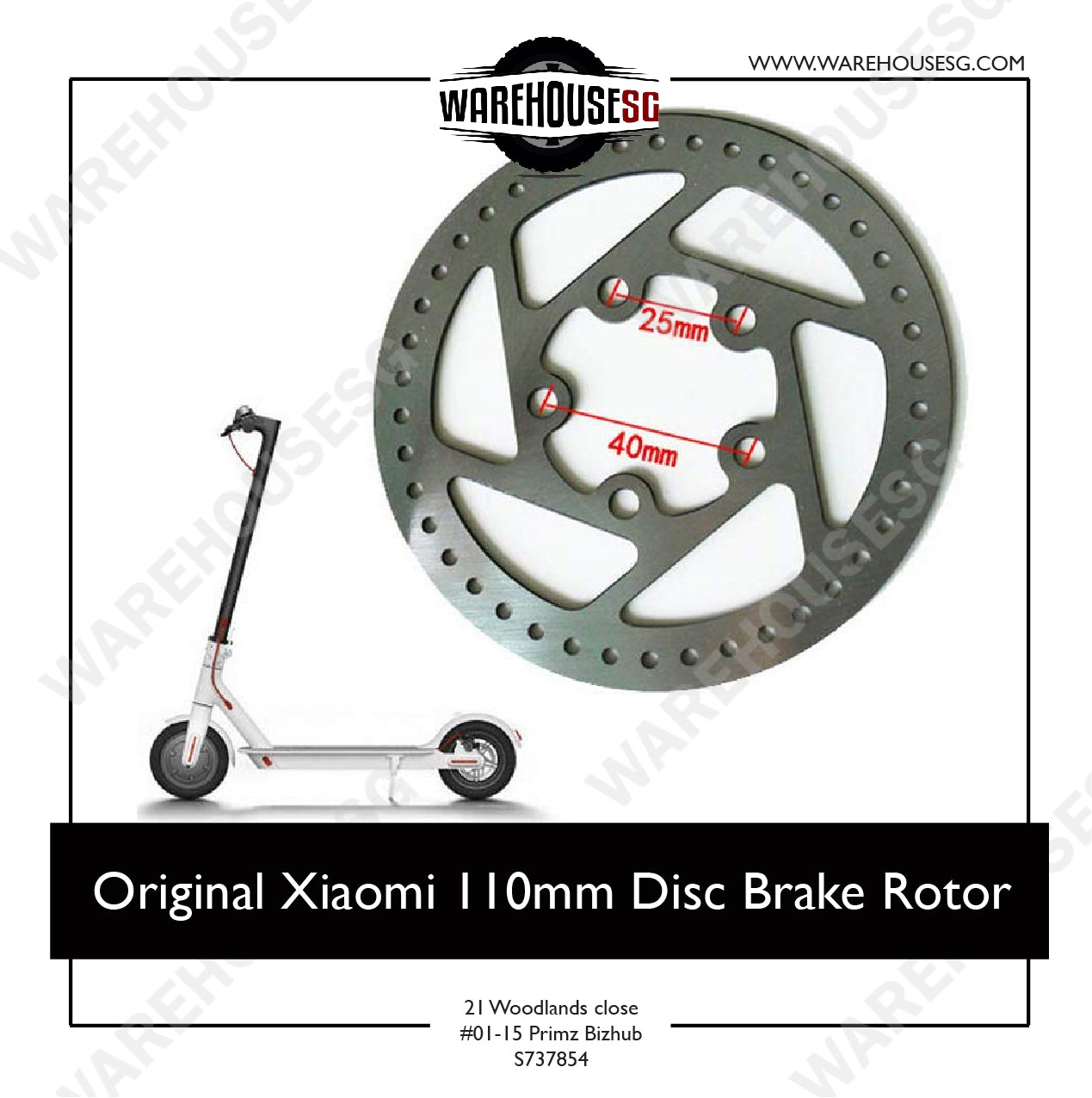 Original Xiaomi 110mm Disc Brake Rotor