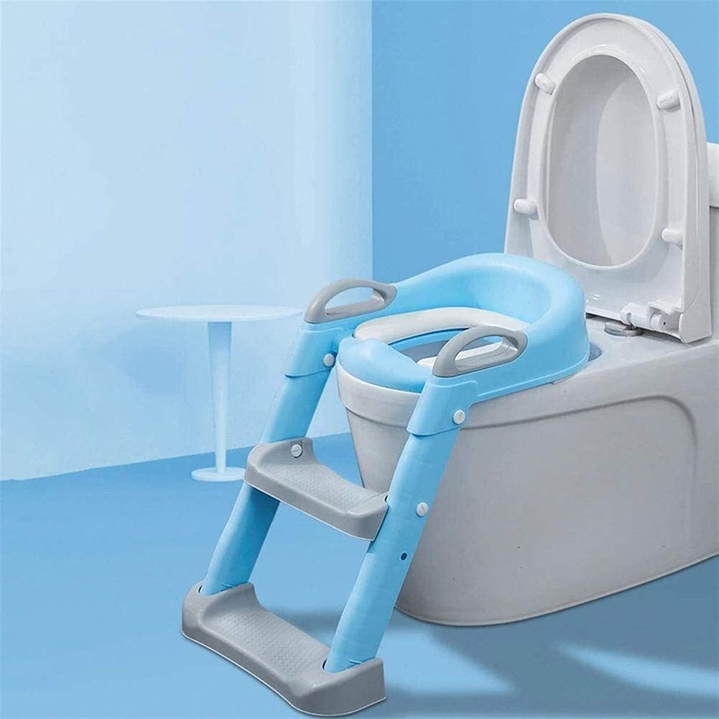 Potty Training Seat Non-Slip Foldable with Ladder (4 Colours Available)