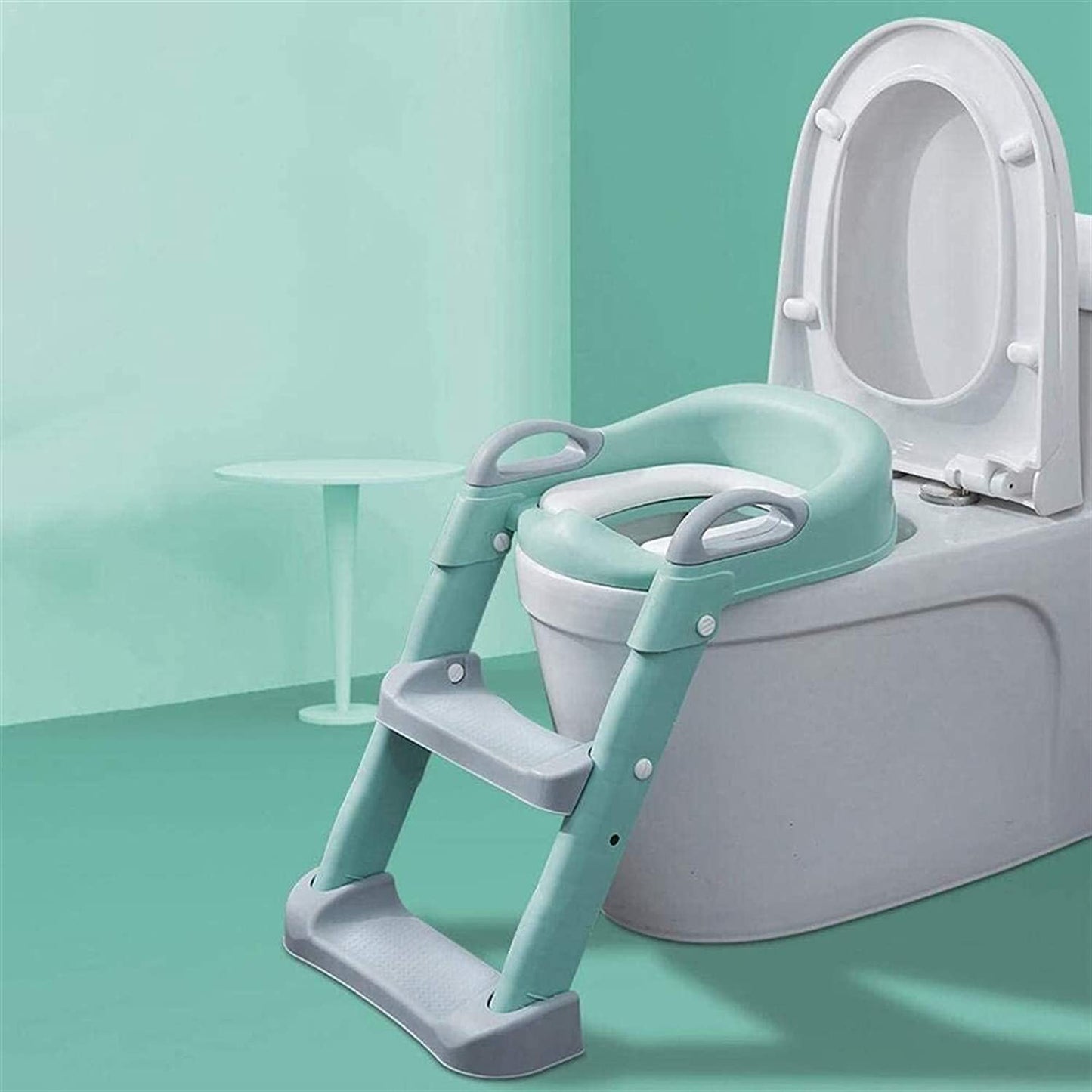 Potty Training Seat Non-Slip Foldable with Ladder (4 Colours Available)