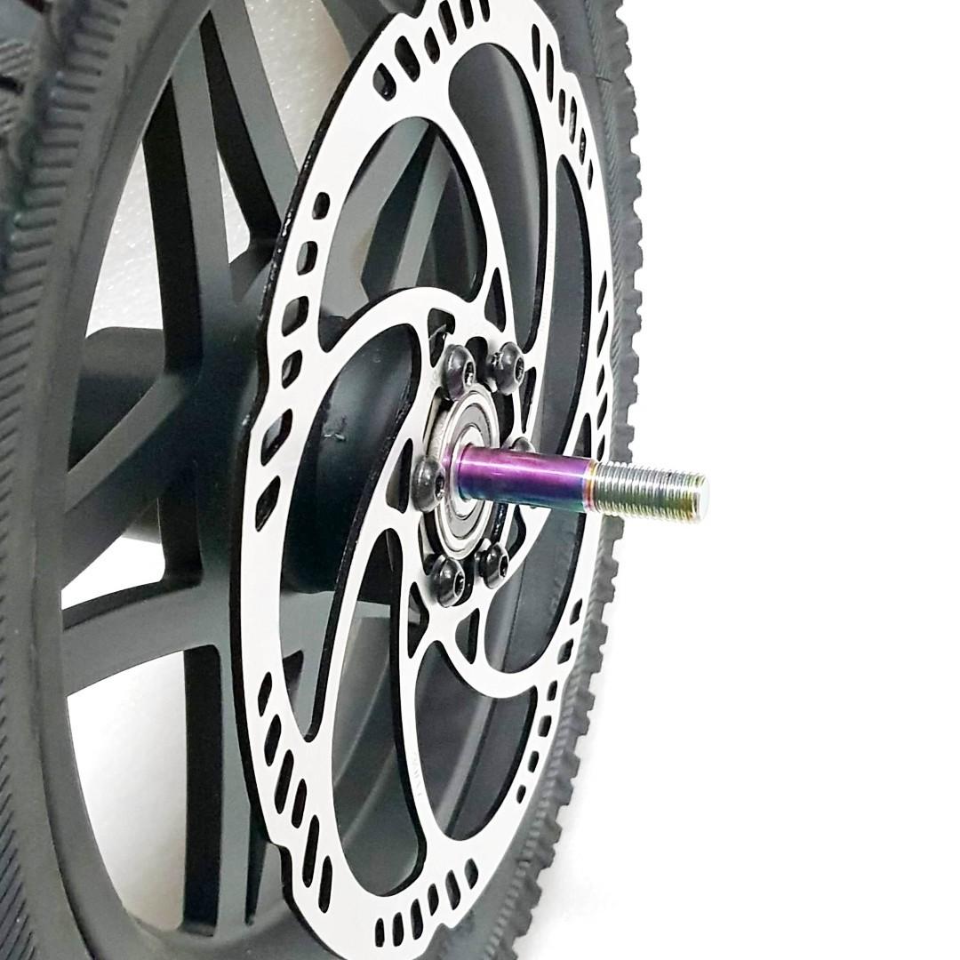 TIERA Titanium Front Rim Axle M10x135mm (1.25mm)